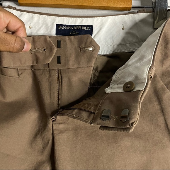 Banana Republic Women's Tan Ryan Fit Belted Dress Pant - Picture 4 of 9